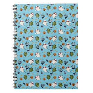 Cuaderno en espiral de fantasmas de playa