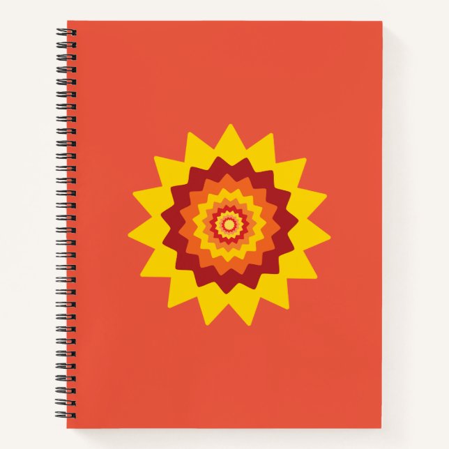 Cuaderno en espiral de flor impar (Anverso)