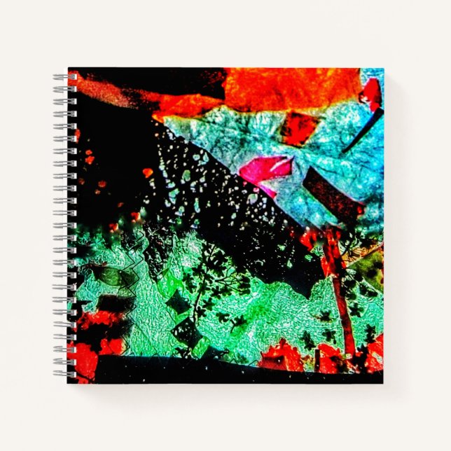 Cuaderno en espiral de flor tranquila, Floración s (Anverso)