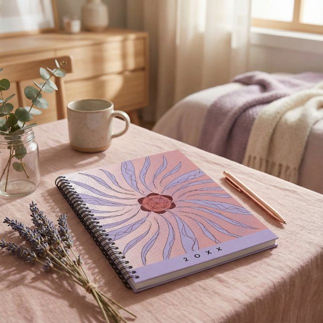 Cuaderno en espiral de formas orgánicas abstractas (Subido por el creador)