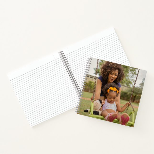 Cuaderno en espiral de foto personalizada (Interior)