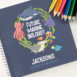 Cuaderno en espiral de fotos de futuros biólogos m