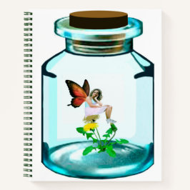 Cuaderno en espiral de Hada Capturada