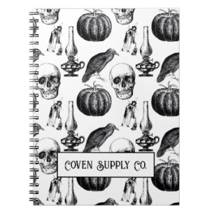 Cuaderno en espiral de Halloween – Gótico Vintage
