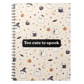 Cuaderno en espiral de Halloween lindo y espeluzna