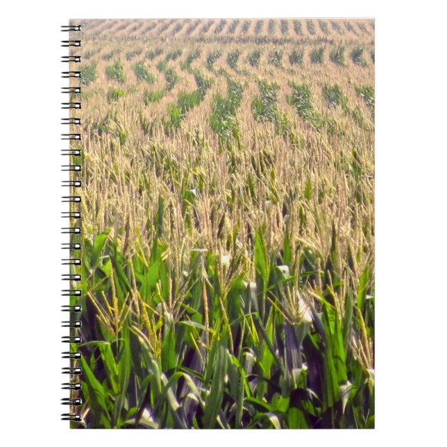 Cuaderno en espiral de hileras interminables de ma (Frente)