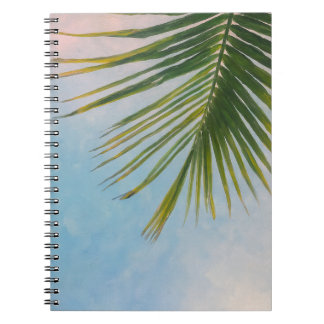 Cuaderno en espiral de hoja de palma