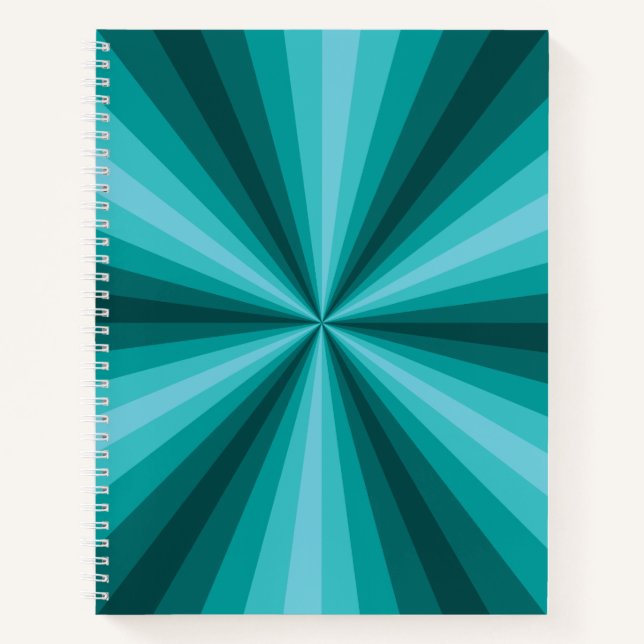 Cuaderno en espiral de ilusión óptica acuática (Anverso)