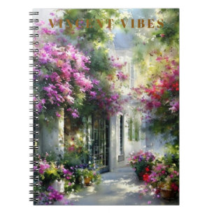 Cuaderno en espiral de jardín estilo vintage Vince