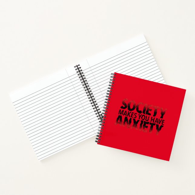 Cuaderno en espiral de la ansiedad que te hace la  (Interior)