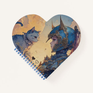 Cuaderno en espiral de la dama caballero y su nobl