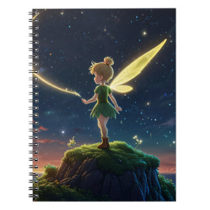 Cuaderno en espiral de la hada del claro de luna