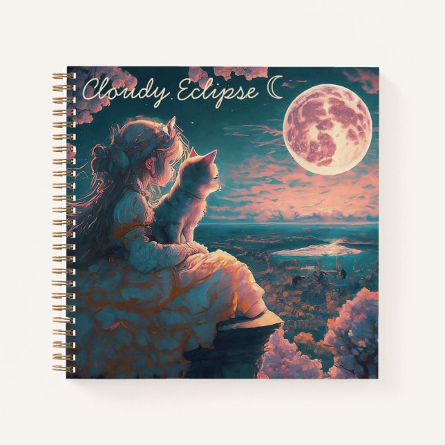 Cuaderno en espiral de la Princesa Ligera y el Gat (Anverso)