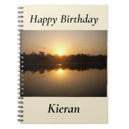 Cuaderno en espiral de la puesta de sol de Kimberl
