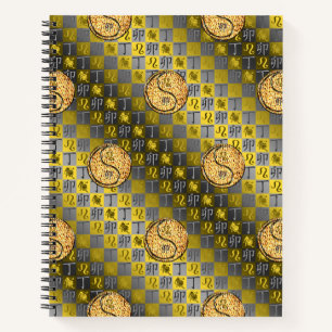 Cuaderno en espiral de Leo y Conejo de Fuego