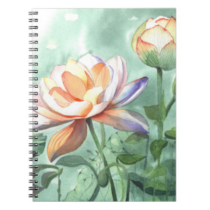 Cuaderno en espiral de loto