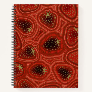 Cuaderno en espiral de lujo Strawberry Dreams