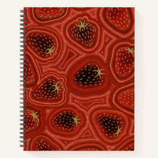 Cuaderno en espiral de lujo Strawberry Dreams