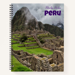 Cuaderno en espiral de Machu Picchu Perú