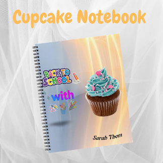 Cuaderno en espiral de magdalenas personalizadas p
