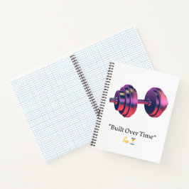 Cuaderno en espiral de mancuerna motivacional cons