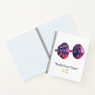 Cuaderno en espiral de mancuerna motivacional cons