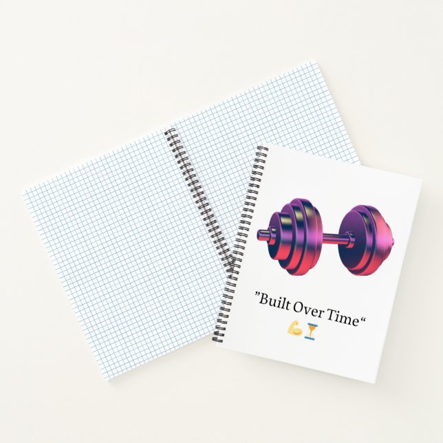 Cuaderno en espiral de mancuerna motivacional cons (Interior)