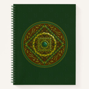 Cuaderno en espiral de Mandala de Tauro