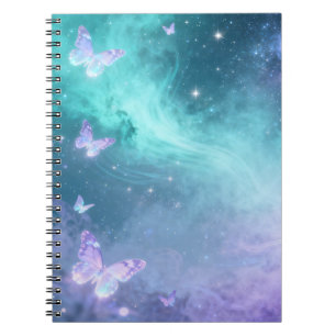 Cuaderno en espiral de mariposa soñadora