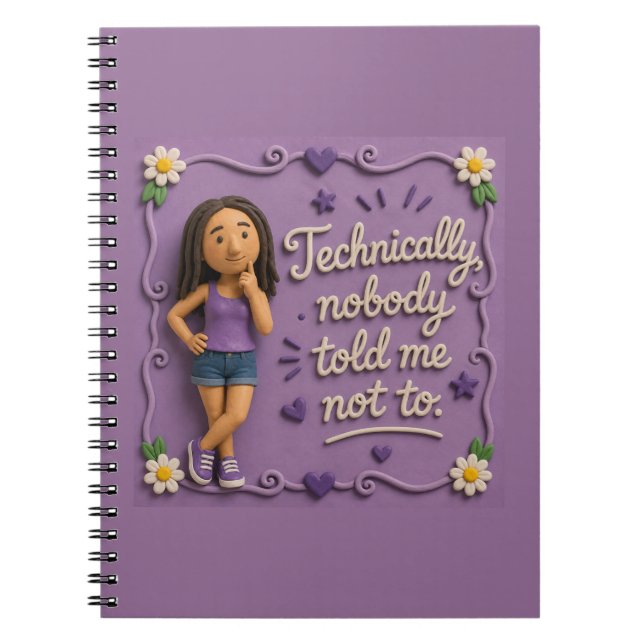 Cuaderno en espiral de Mary descarada (Frente)