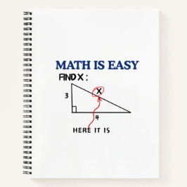 Cuaderno en espiral de matemáticas divertidas: enc