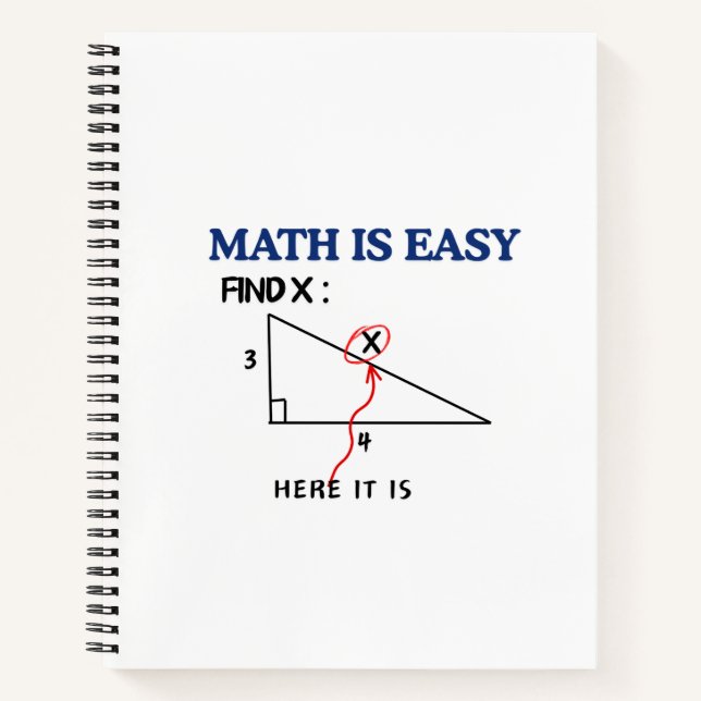 Cuaderno en espiral de matemáticas divertidas: enc (Anverso)