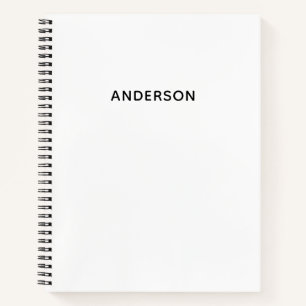 Cuaderno En Espiral De Nombre Personalizado