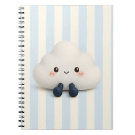 Cuaderno en espiral de nube Kawaii lindo