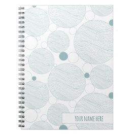Cuaderno en espiral de olas de agua del océano
