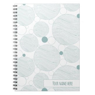 Cuaderno en espiral de olas de agua del océano