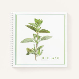 Cuaderno en espiral de orégano fresco 8,5x8,5