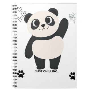 Cuaderno en espiral de Panda Adorable — Kawaii Sol