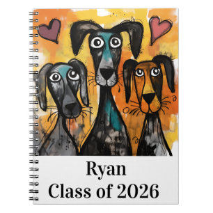 Cuaderno en espiral de perro lindo