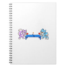 Cuaderno en espiral de ping pong de Lila y Wisp