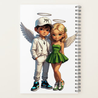 Cuaderno en espiral de querubines adorables ángele