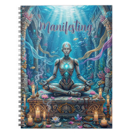 Cuaderno en espiral de robot espiritual
