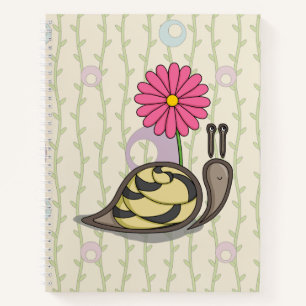 Cuaderno en espiral de Sadie la caracol