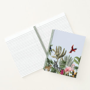 Cuaderno en espiral de selva tropical - Safari y a
