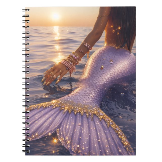 cuaderno en espiral de sirena (Frente)