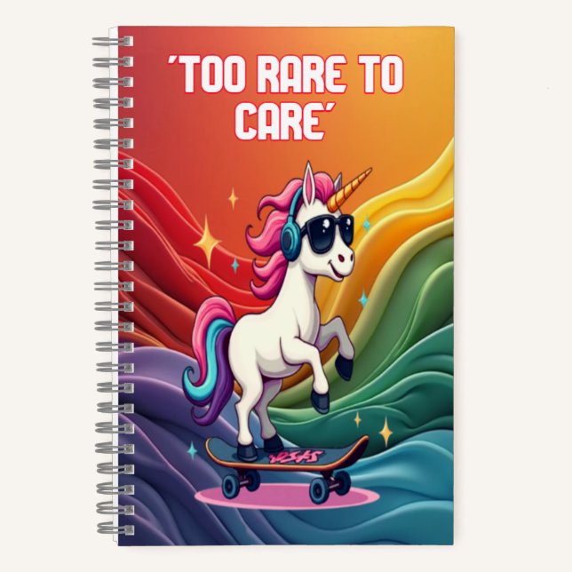 Cuaderno en espiral de sueños de unicornio (Anverso)