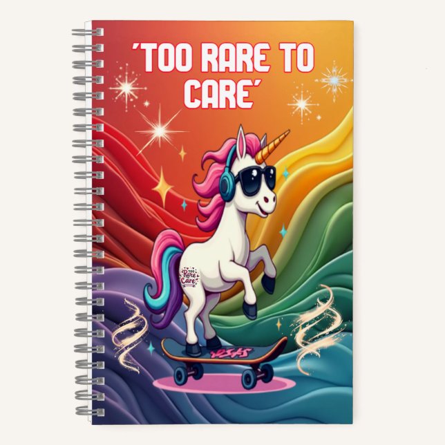Cuaderno en espiral de sueños de unicornio (Anverso)