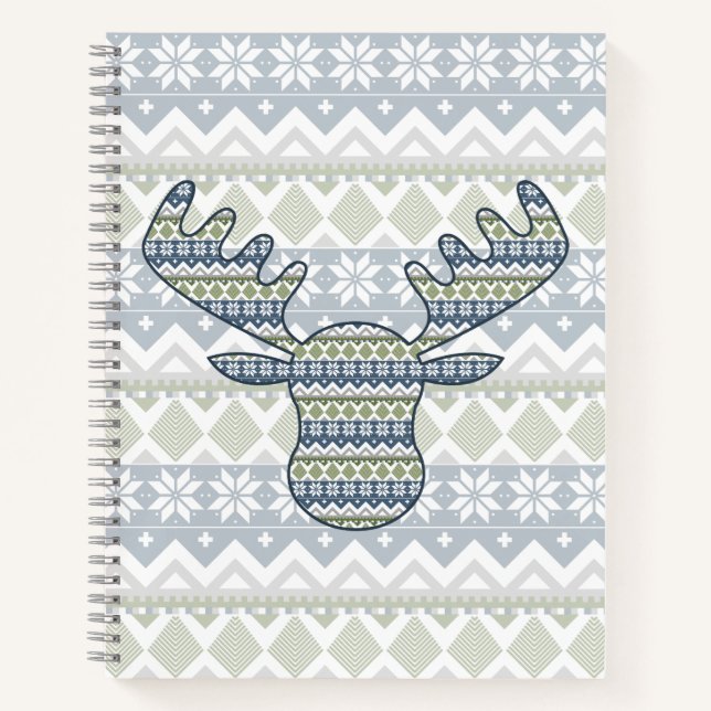 Cuaderno en espiral de suéter de invierno (Anverso)
