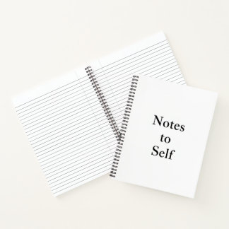 Cuaderno en espiral de tapa dura minimalista "Nota