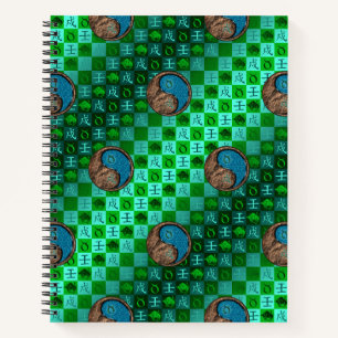 Cuaderno en espiral de Tauro y Perro de Agua